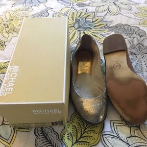 Michael Kors Gold Flats